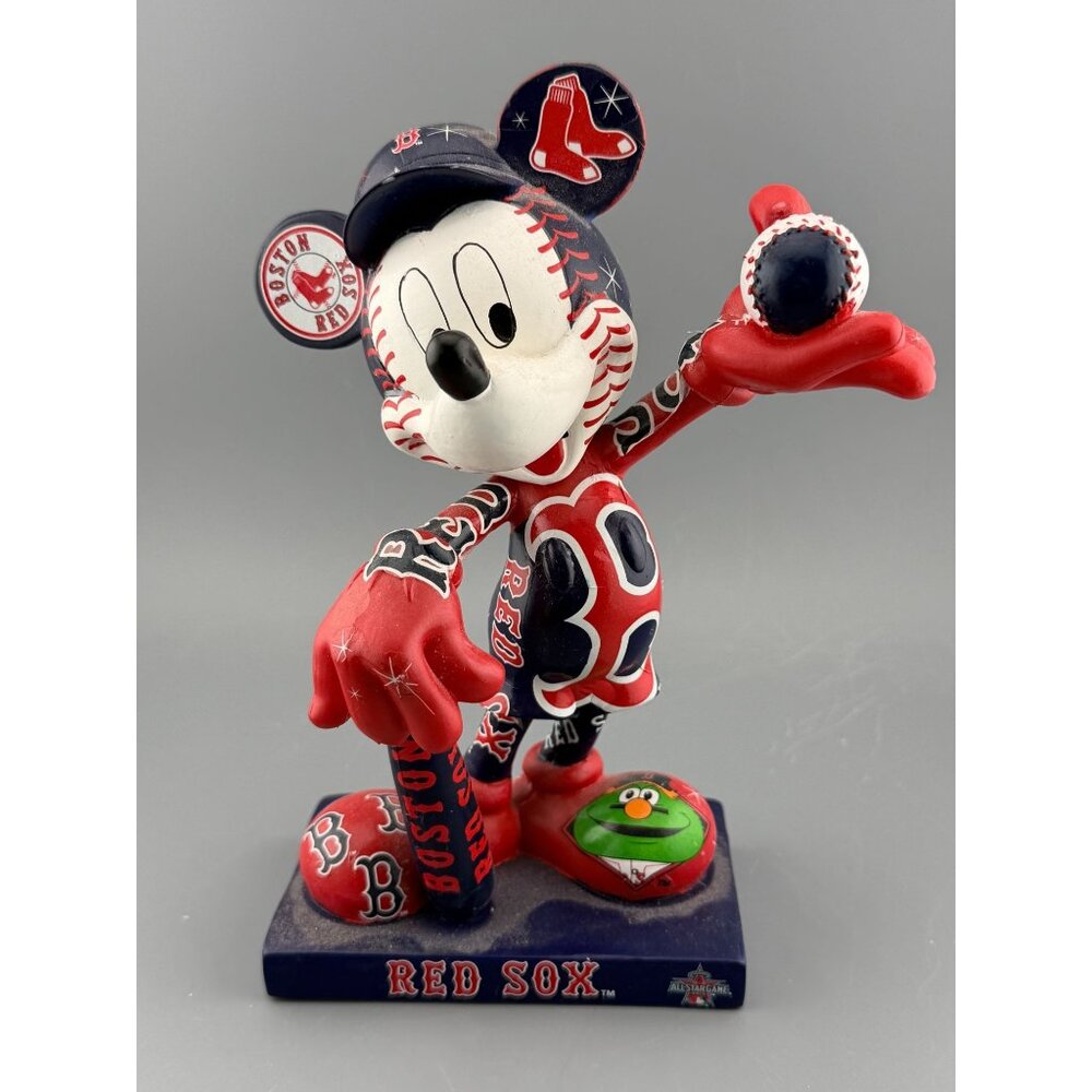 Baseball Figure Boston Red Sox Disney Mouse Figurine FOCO Forever Collectibles